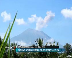 Gunung Agung Kembali Erupsi, Ketinggian Abu 1.500 Meter