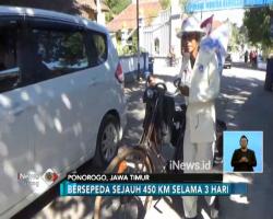 Hadiri Wisuda Anak, Pria 54 Tahun Goes Sepeda 450 Km Cilacap-Ponorogo