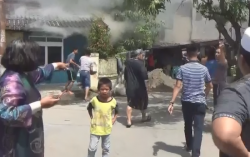 2 Rumah Dinas Kepolisian di Makassar Ludes Dilalap Si Jago Merah