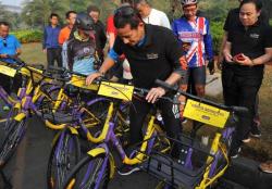 Sandi Luncurkan Bike Sharing Jakarta, 100 Sepeda Tersedia di Monas