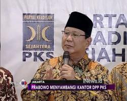 Sambangi PKS, Prabowo Bahas Demokrat Gabung Koalisi