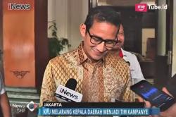 Dihadang PKPU, Sandi Mundur dari Ketua Tim Pemenang Gerindra