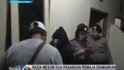 Gelar Razia Pekat, Polisi Tangkap Sepasang Remaja di Penginapan