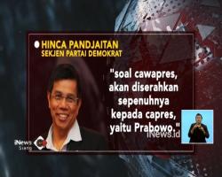Partai Demokrat Pasrahkan Penunjukkan Nama Cawapres ke Prabowo