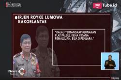 Pakai Pelat Nomor Palsu Terancam Penjara, Ini Penjelasannya