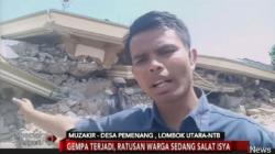 Warga Dengar Suara Minta Tolong dari Reruntuhan Masjid di Lombok