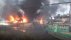 5 Kapal Nelayan di Pati Ludes Terbakar, Kerugian Puluhan Miliar Rupiah