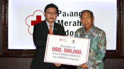 Pemerintah Korsel Donasikan 500 Ribu Dolar AS untuk Korban Gempa ke PMI