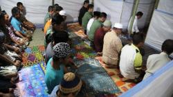 Jokowi Jadi Imam Salat di Tenda Pengungsi Gempa Lombok