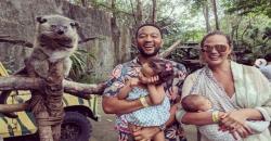 Tawa Bahagia Keluarga John Legend saat Berkunjung ke Bali Safari Park