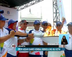 Tiba di Kemayoran, Obor Asian Games Diarak ke 20 Titik di Jakarta