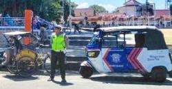 Unik, Polres Cilacap Gunakan Bajaj sebagai Kendaraan Patroli