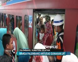 LRT Palembang Kembali Dibuka untuk Umum Gratis