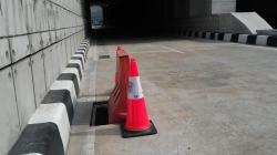 Besi di Underpass Mampang Kembali Hilang Digondol Maling