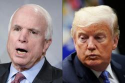 John McCain Tak Ingin Donald Trump Hadir di Pemakamannya