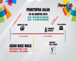 Berikut Penutupan Sisi Timur Asia Afrika untuk Jalan Cepat Asian Games 2018