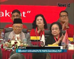 Hadiri Rakornas PDIP, Ma'ruf Amin Bahas Pemikiran Islam Kebangsaan dan Pilpres