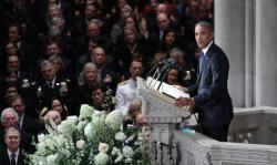 Obama dan Bush Kecam Politik AS saat Pidato di Pemakaman John McCain