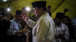 Pekik Takbir Sambut Prabowo di Pengungsian Warga Korban Gempa Lombok