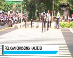 Pelican Crossing Terintegrasi TransJakarta BI Bantu Disabilitas