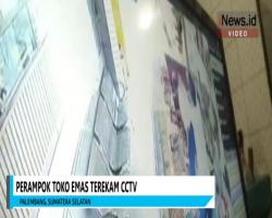 Aksi Perampokan Emas 40 Gram di Palembang Terekam CCTV