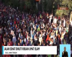 10.000 Relawan #2019GantiPresiden Gelar Jalan Sehat di Solo