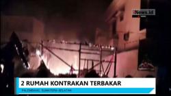 Kompor Meledak, 2 Rumah Kontrakan Ludes di Palembang