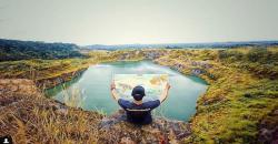 Pilihan Wisata Hits Bogor, Indahnya Danau Quarry Berwarna Hijau Alami