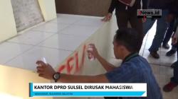 Demo Rupiah Terpuruk, Aksi HMI di Makassar Ricuh