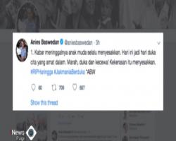 Marah Pendukung Persija Tewas, Begini Ungkapan Anies di Twitter