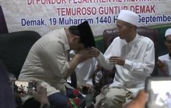 Kunjungi Demak, Prabowo Subianto Minta Doa Restu Kiai Khos