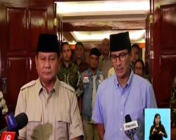 Prihatin, Prabowo-Sandi Hentikan Kampanye dan Bantu Pemda Sulteng