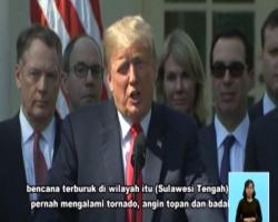 Pascagempa Sulteng, Presiden AS dan Tokoh Dunia Ucapkan Belasungkawa