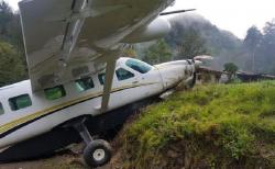 Pesawat Tergelincir saat Mendarat di Beoga, Pilot Jhonlin Air Trauma