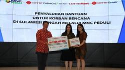 Lotte Mart-Lotte Grosir Bersama MNC Peduli Bantu Korban Gempa Sulteng