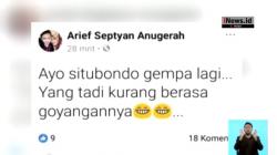 Gempa Situbondo Dijadikan Lelucon di Facebook, Pemuda Ini Dipanggil Polisi