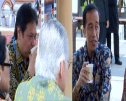Begini Gaya Jokowi Ngopi di IMF-WB