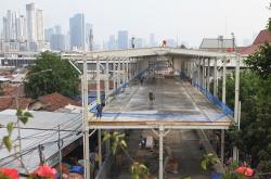 Skybridge Tanah Abang Diuji Coba Hari Ini untuk Pejalan Kaki