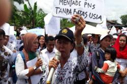 Miris, Ribuan Tenaga Honorer di Simalungun Tak Terima Gaji 3 Bulan