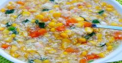 Bosan Makan Nasi, Cicipi Sup Jagung Campur Udang yang Simpel Dibuat