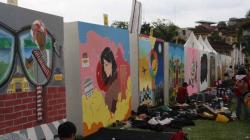 Puluhan Seniman Medan Adu Kreativitas di Lomba Mural Festival Pesona Lokal