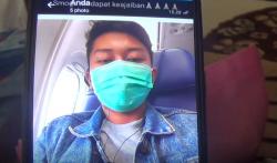 1 Jam Sebelum Lion Air Jatuh, Deryl Kirim Foto Selfie di Pesawat