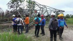 Menara Sutet Roboh, Aliran Listrik 3 Daerah di Kalteng Mati Total
