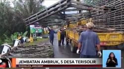Banjir Robohkan Jembatan, Jalur Tasikmalaya dan Garut Selatan Terputus