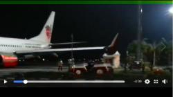 Sayap Pesawat Lion Air JT 633 Tabrak Tiang Lampu di Bandara Bengkulu