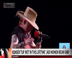 Jadi Momen Reuni, Begini Keseruan Aksi Guns N' Roses di Atas Panggung