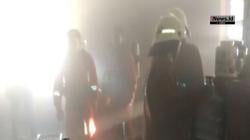 Gedung Kemenhan Terbakar, Petugas Berjibaku Padamkan Api