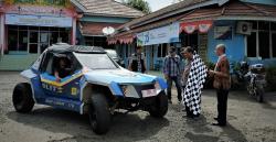 Tempuh 1.600 Km, Mobil Listrik Nasional Blits Tiba di Bengkulu