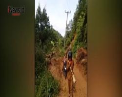 Para Guru di Madina Unggah Video Sekolah dengan Akses Jalan Buruk