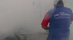 Caleg Perindo Dony Ferdiansyah Bantu Fogging Permukiman Warga di Agam